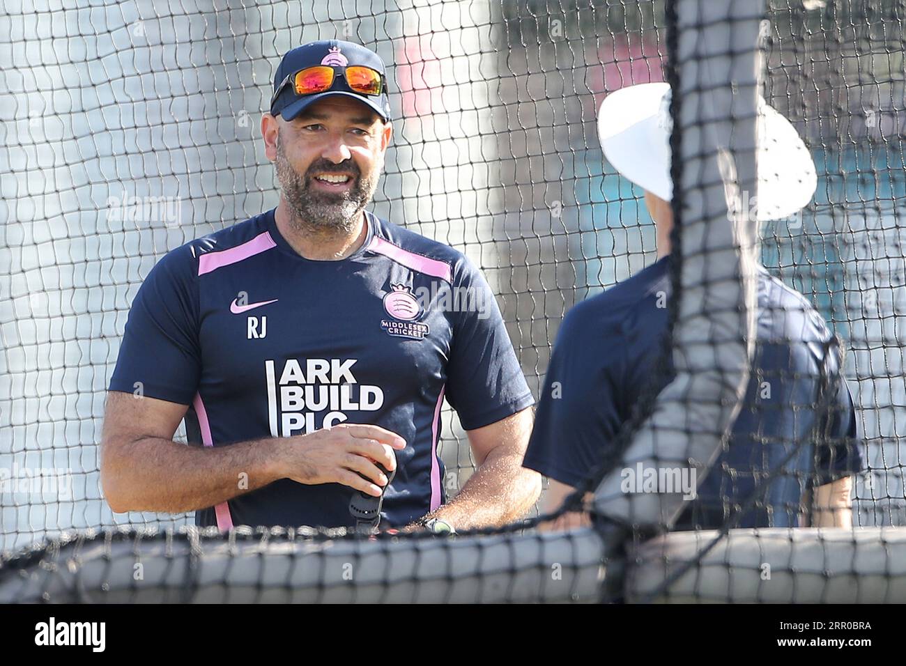 Middlesex-Cheftrainer Ricjard Johnson während des Essex CCC vs Middlesex CCC, LV Insurance County Championship Division 1 Cricket auf dem Cloud County Ground Stockfoto