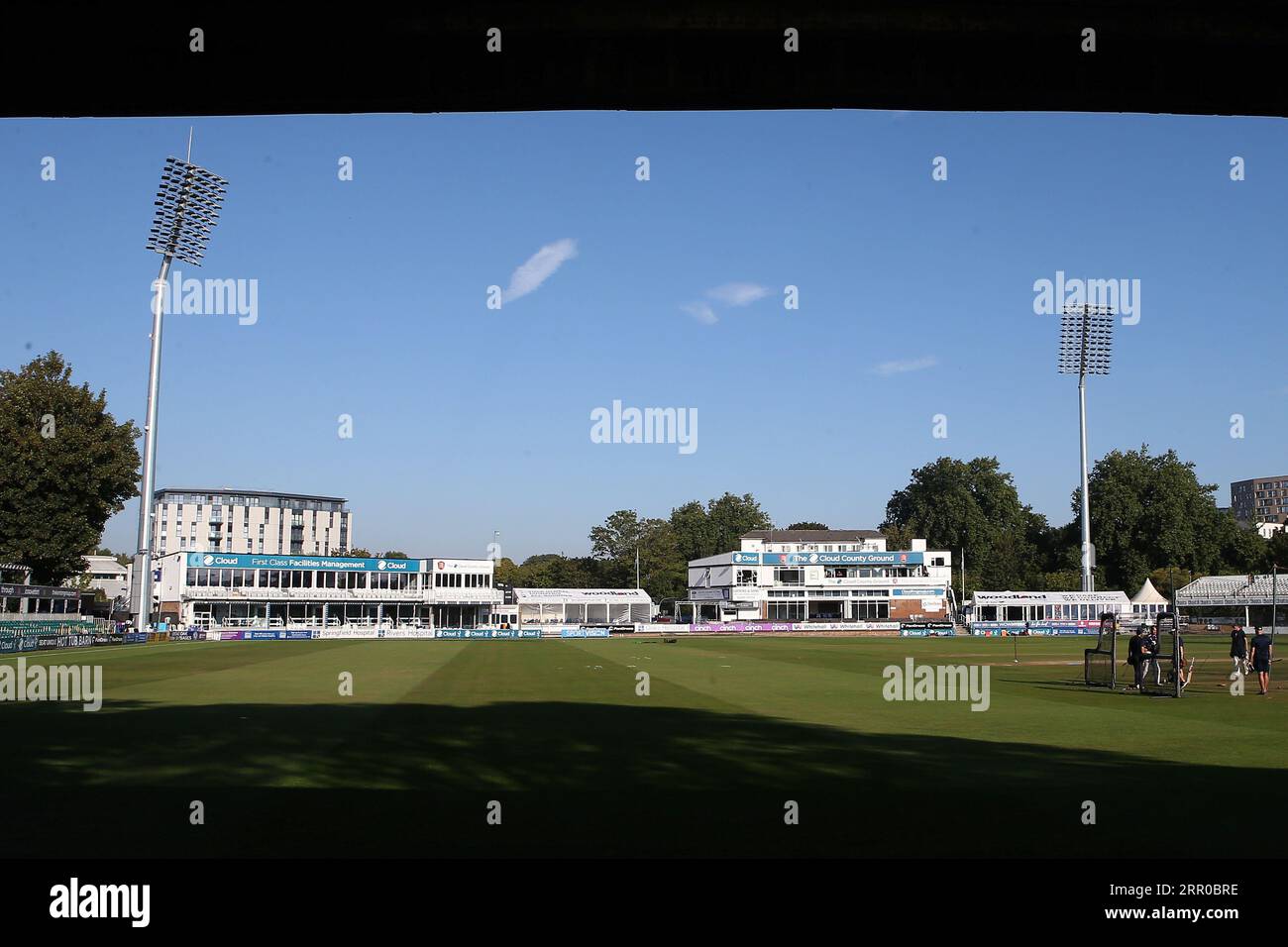 Allgemeine Sicht auf den Boden vor Essex CCC vs Middlesex CCC, LV Insurance County Championship Division 1 Cricket auf dem Cloud County Ground am 5 Stockfoto