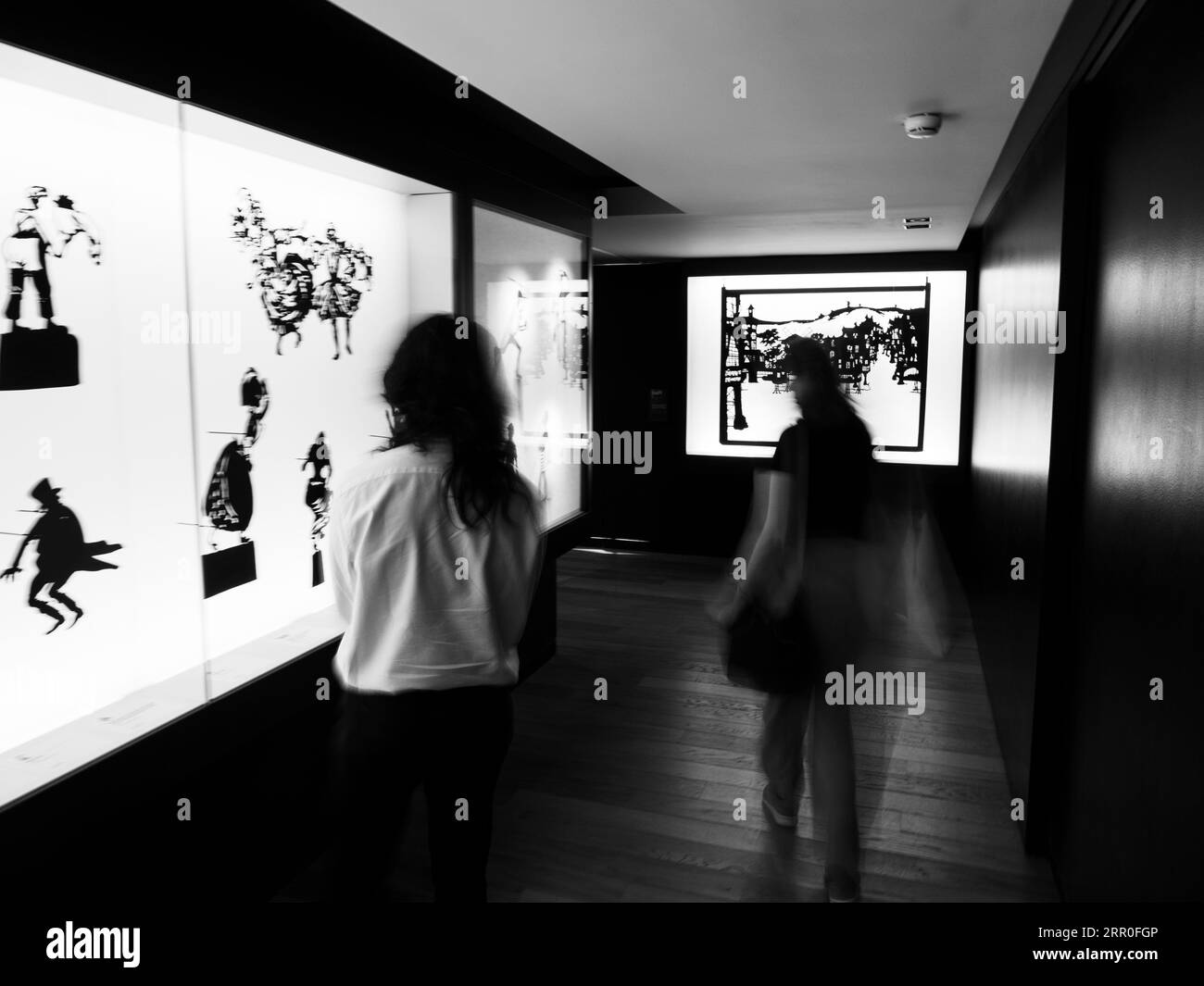 B&W, Silhouette Art, Musée d'Orsay, Paris, Frankreich, Europa, EU. Stockfoto