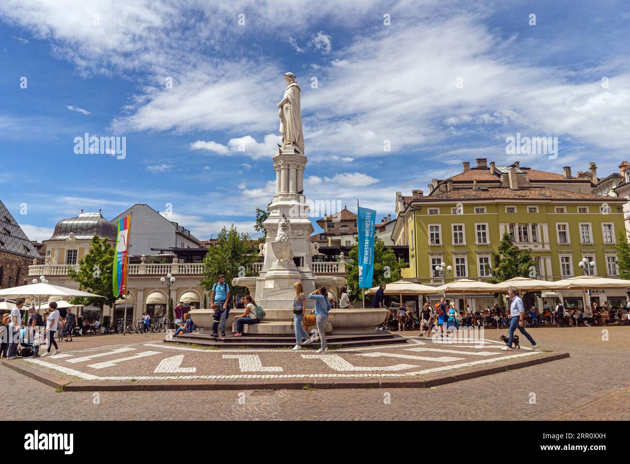 Bozen Italien, Südtirol, Nord, Sommerstadt Stockfoto