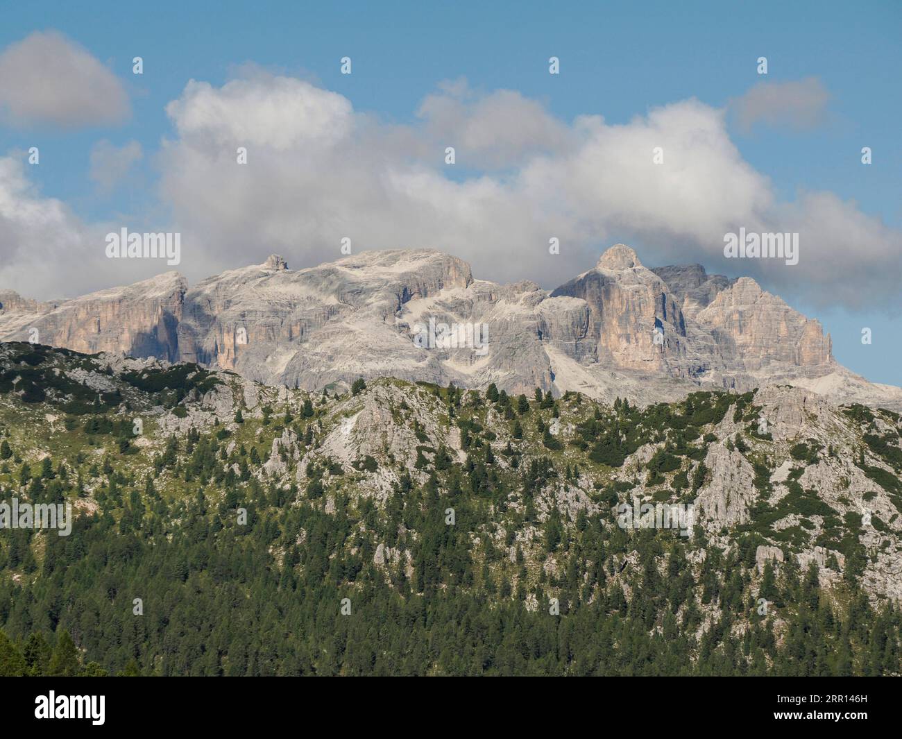 Der Valparolapass in der dolomiten badia Tal Panorama Landschaft Stockfoto