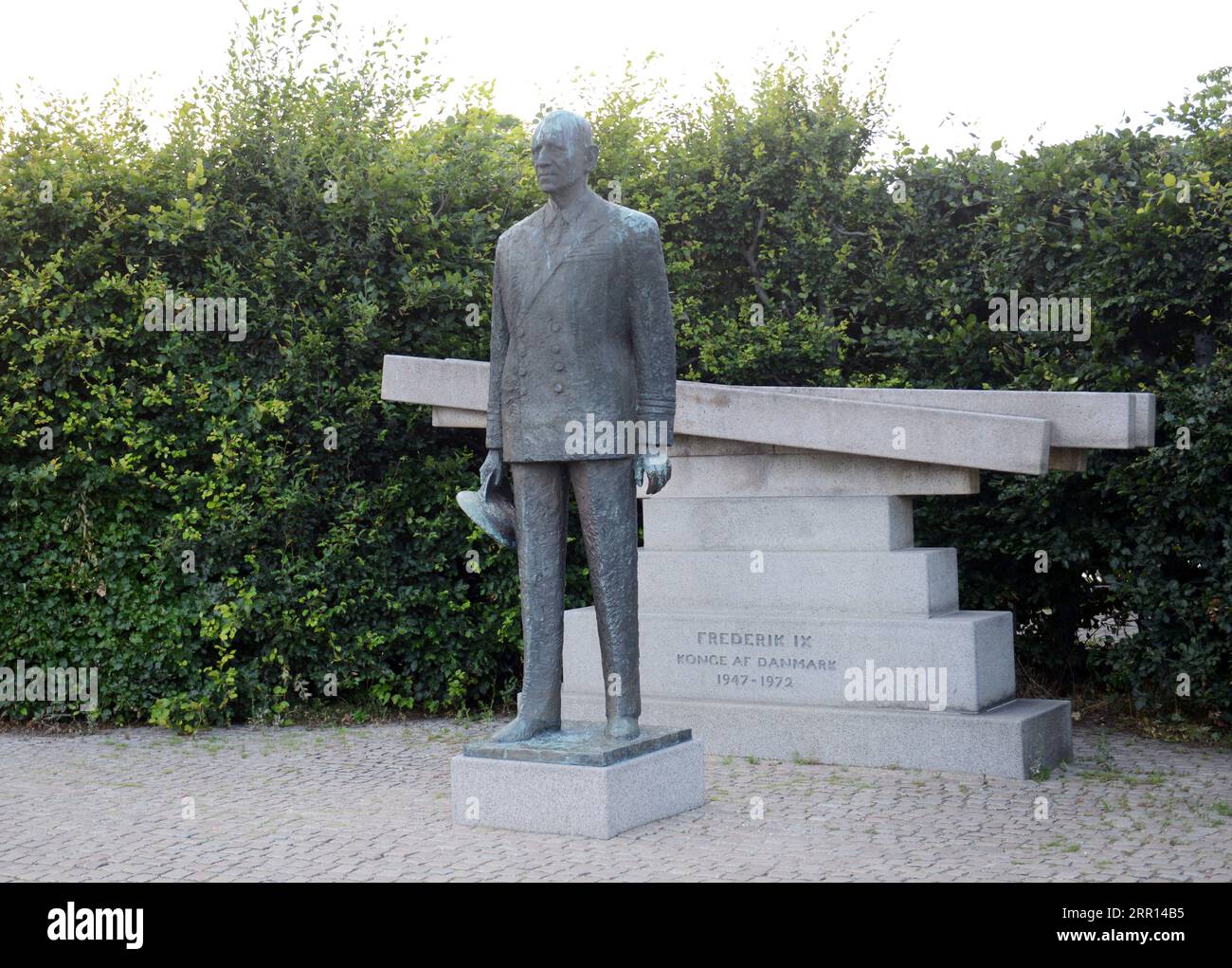 Statue des dänischen Königs Friedrich IX. In Kopenhagen, Dänemark. Stockfoto