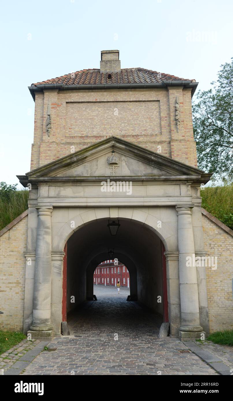 Das Südtor zum Kastellet in Kopenhagen, Dänemark. Stockfoto