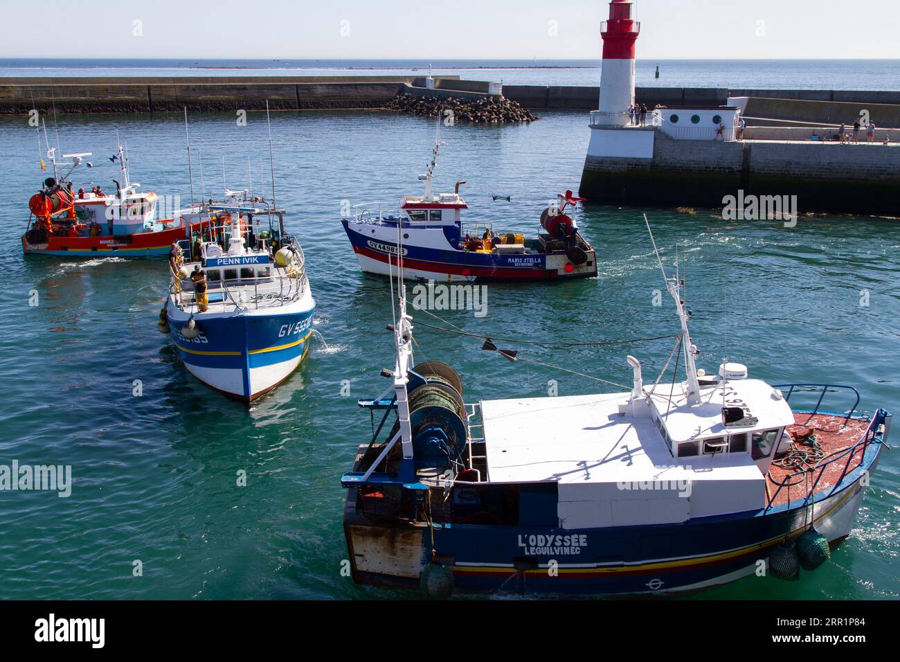 Guilvinec Stockfoto