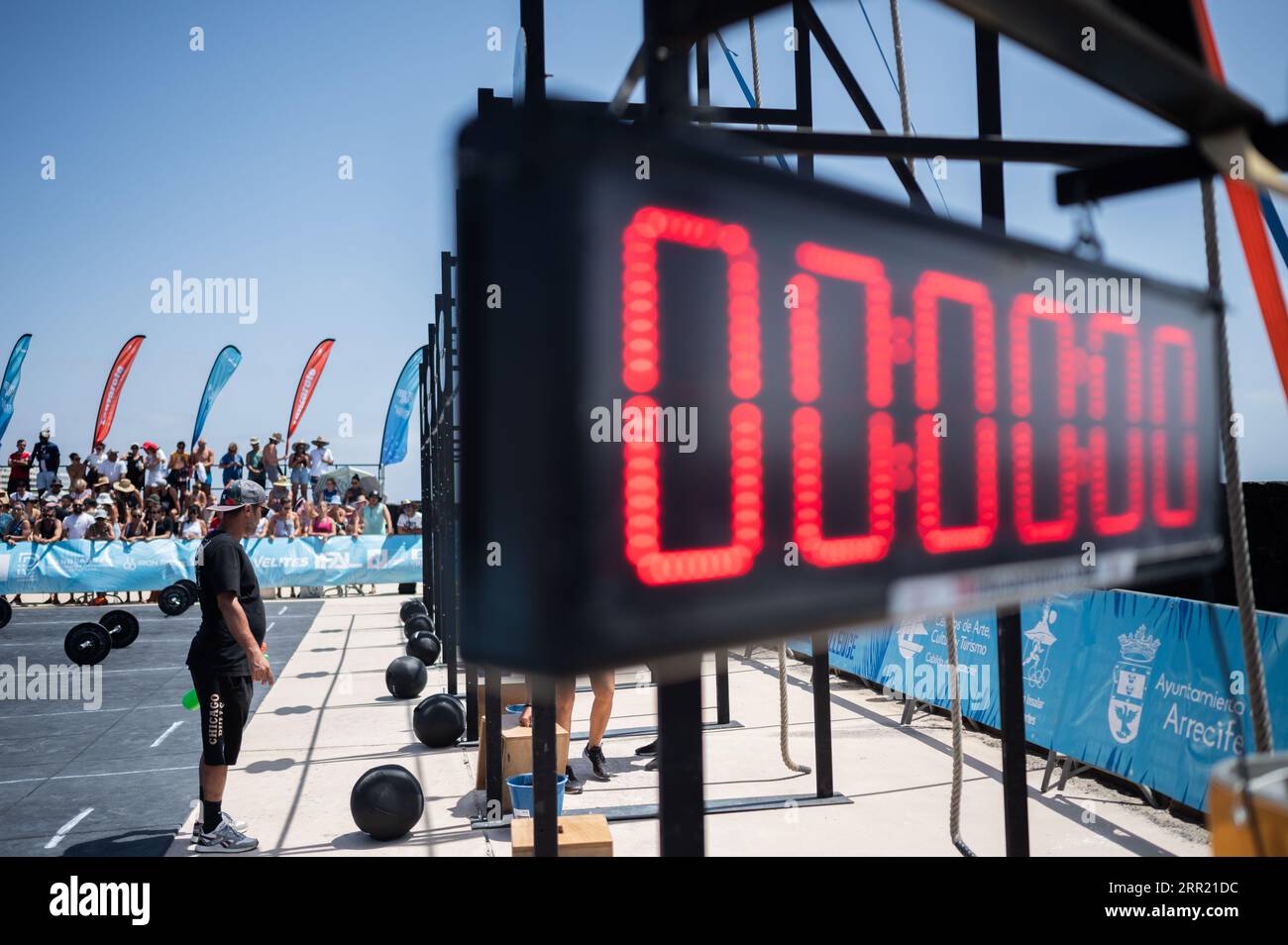 Lanzarote Summer Challenge, Internationale Crossfit-Meisterschaft in Lanzarote, Spanien. Diese Meisterschaft erhielt 2022 die Distinguished Tour Stockfoto