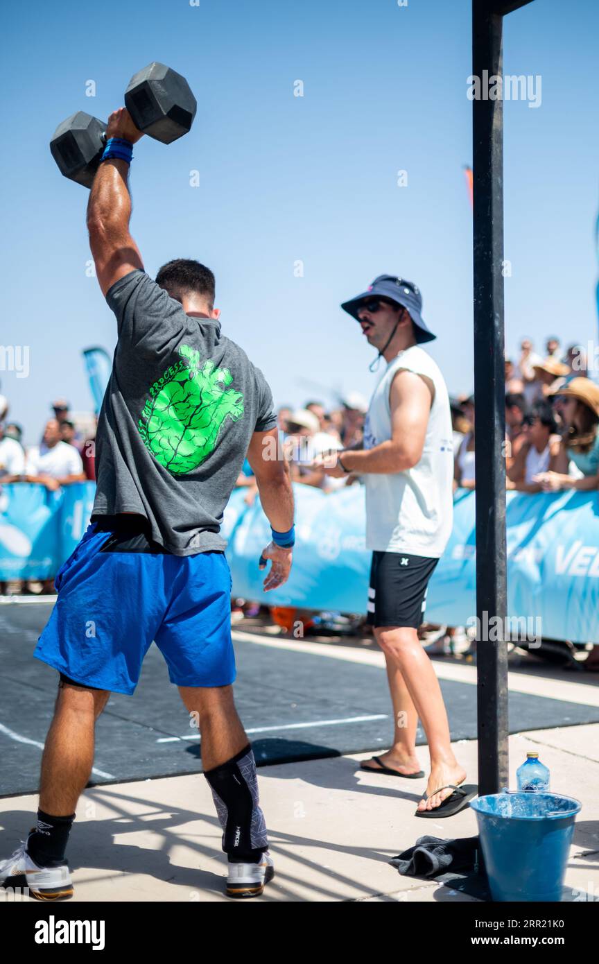 Lanzarote Summer Challenge, Internationale Crossfit-Meisterschaft in Lanzarote, Spanien. Diese Meisterschaft erhielt 2022 die Distinguished Tour Stockfoto