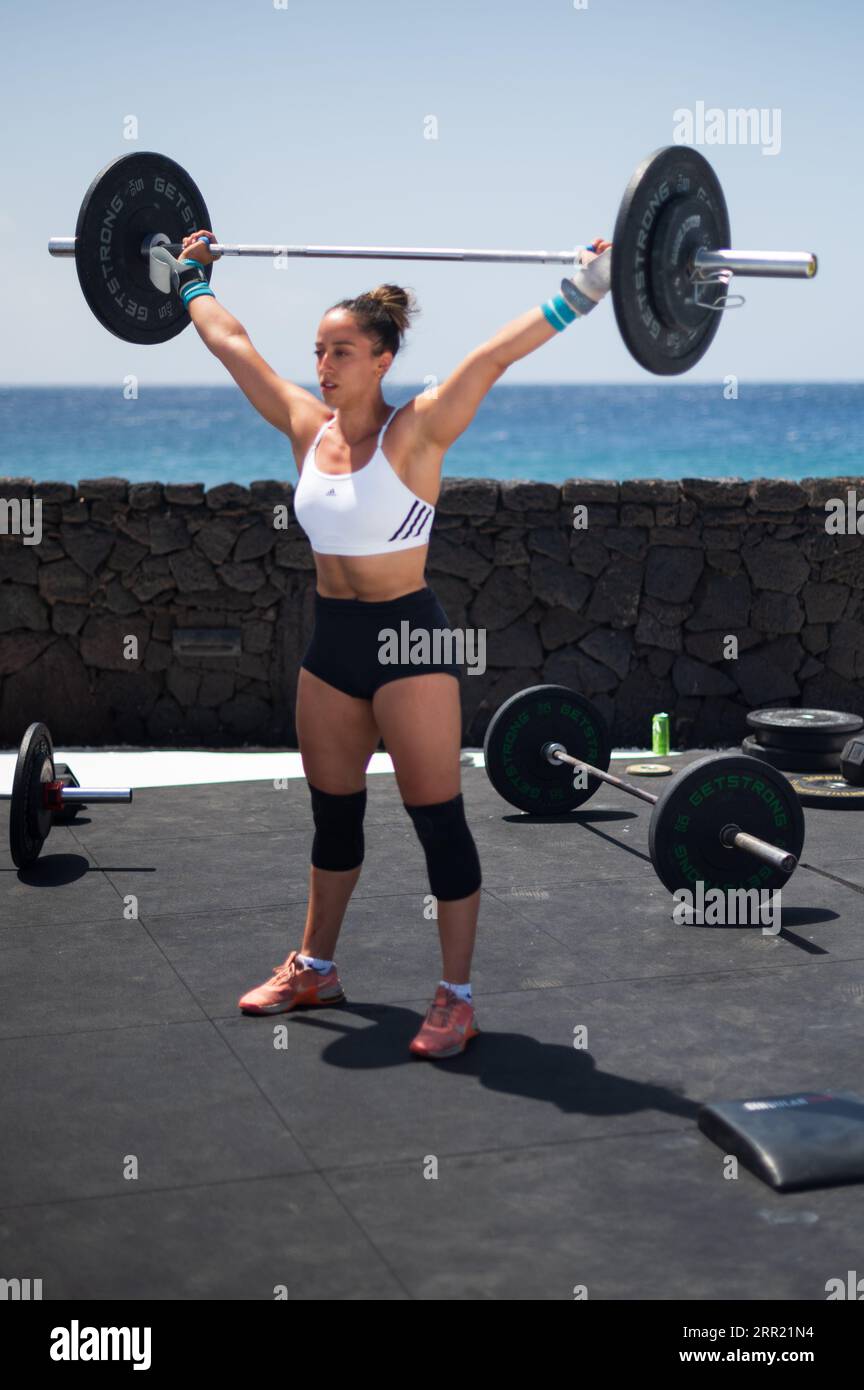 Lanzarote Summer Challenge, Internationale Crossfit-Meisterschaft in Lanzarote, Spanien. Diese Meisterschaft erhielt 2022 die Distinguished Tour Stockfoto