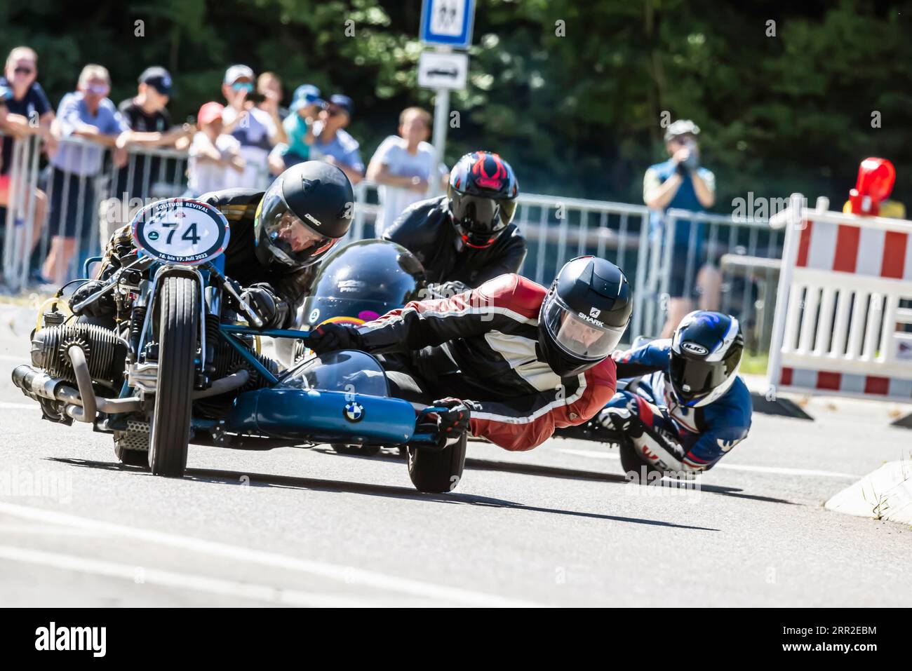 100 Jahre Autorennen auf dem Solitude Ring, historische Rennwagen und Motorräder auf den Spuren der Solitude-Legende vor den Toren Stuttgarts Stockfoto