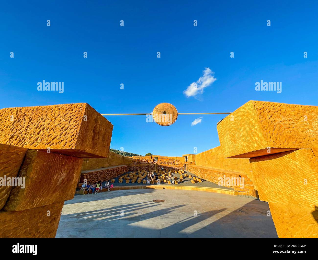 Italien, Sizilien, Santo Stefano Quisquina, Andromeda Theater Stockfoto