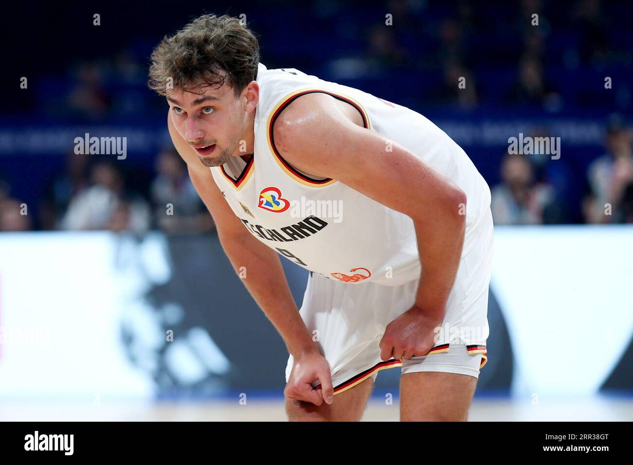 Manila, Philippinen. September 2023. Basketball: WM, Deutschland - Lettland, K.-o.-Runde, Viertelfinale. Franz Wagner aus Deutschland. Quelle: Matthias Stickel/dpa/Alamy Live News Stockfoto