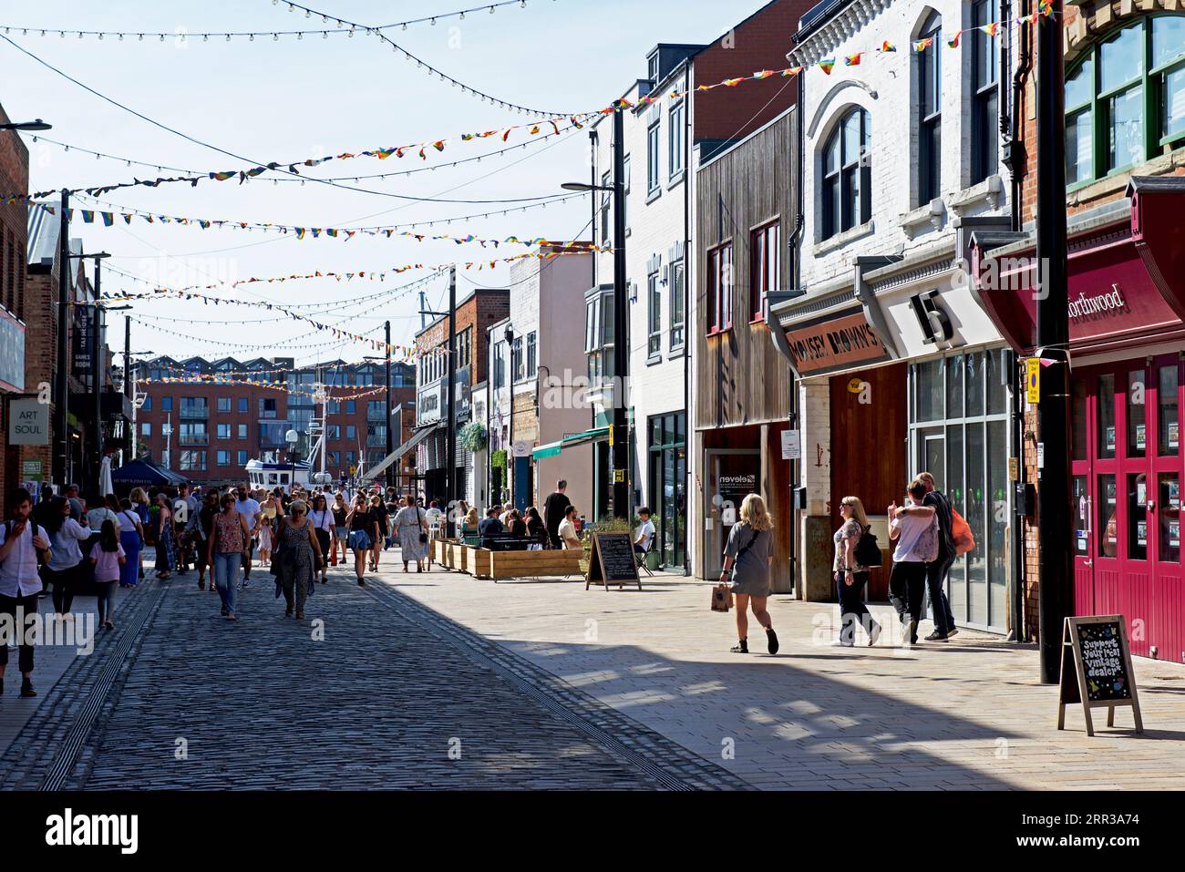 Humber Street in Hull, Humberside, East Yorkshire, England, Großbritannien Stockfoto