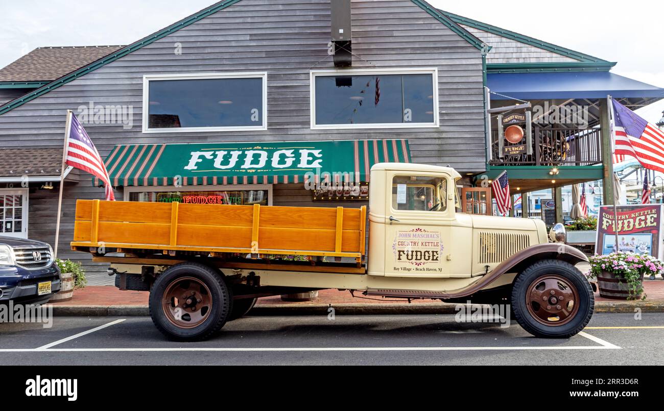 Süße Ein 1932 Ford V8 Truck North Beach Haven Long Beach Island New Jersey USA Stockfoto