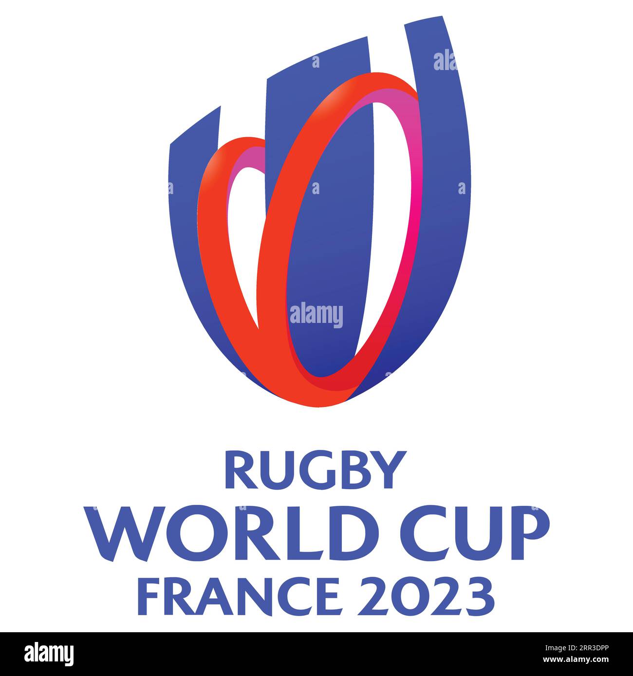 2023 Rugby World Cup Buntes Logo berühmteste Turniere, Vektor Illustration abstraktes Bild Stock Vektor