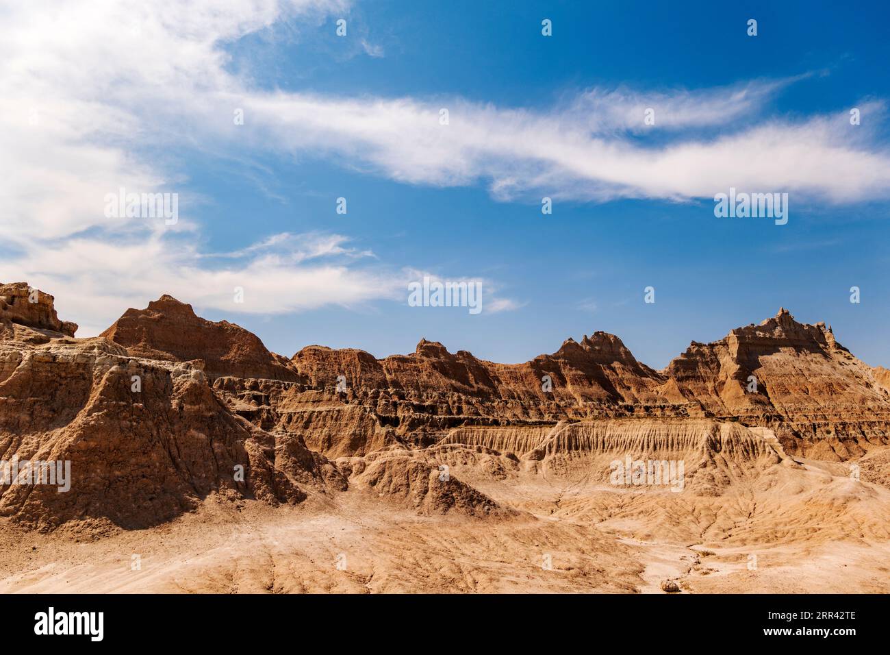 Fossil Exhibit Trail; Badlands National Park; South Dakota; USA Stockfoto