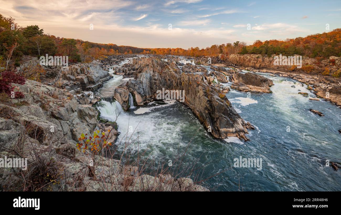Die Great Falls des Potomac River Stockfoto