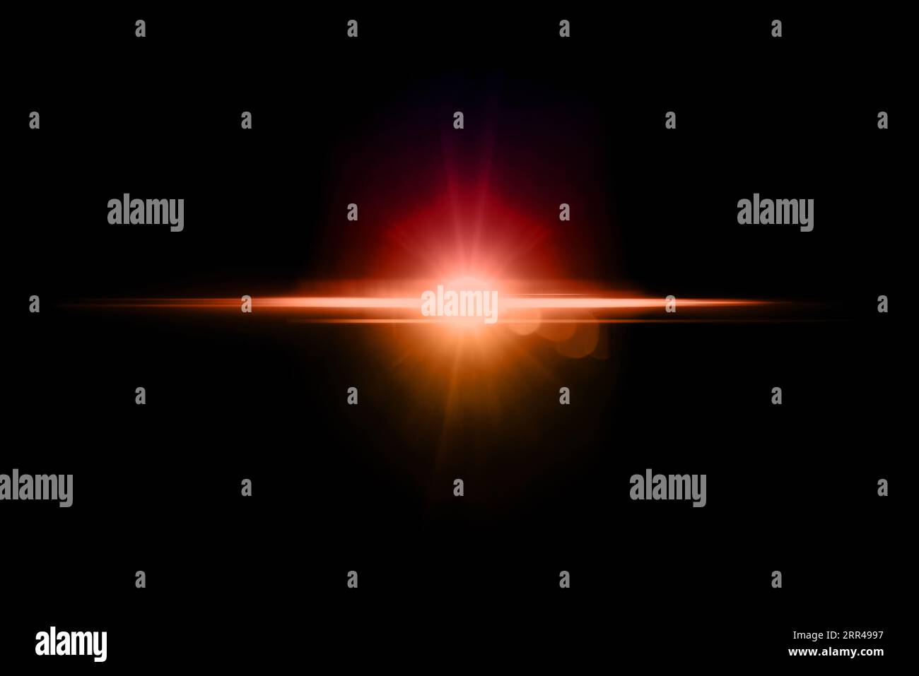 Abstrakter Laserstern rot (super hohe Auflösung). Stockfoto