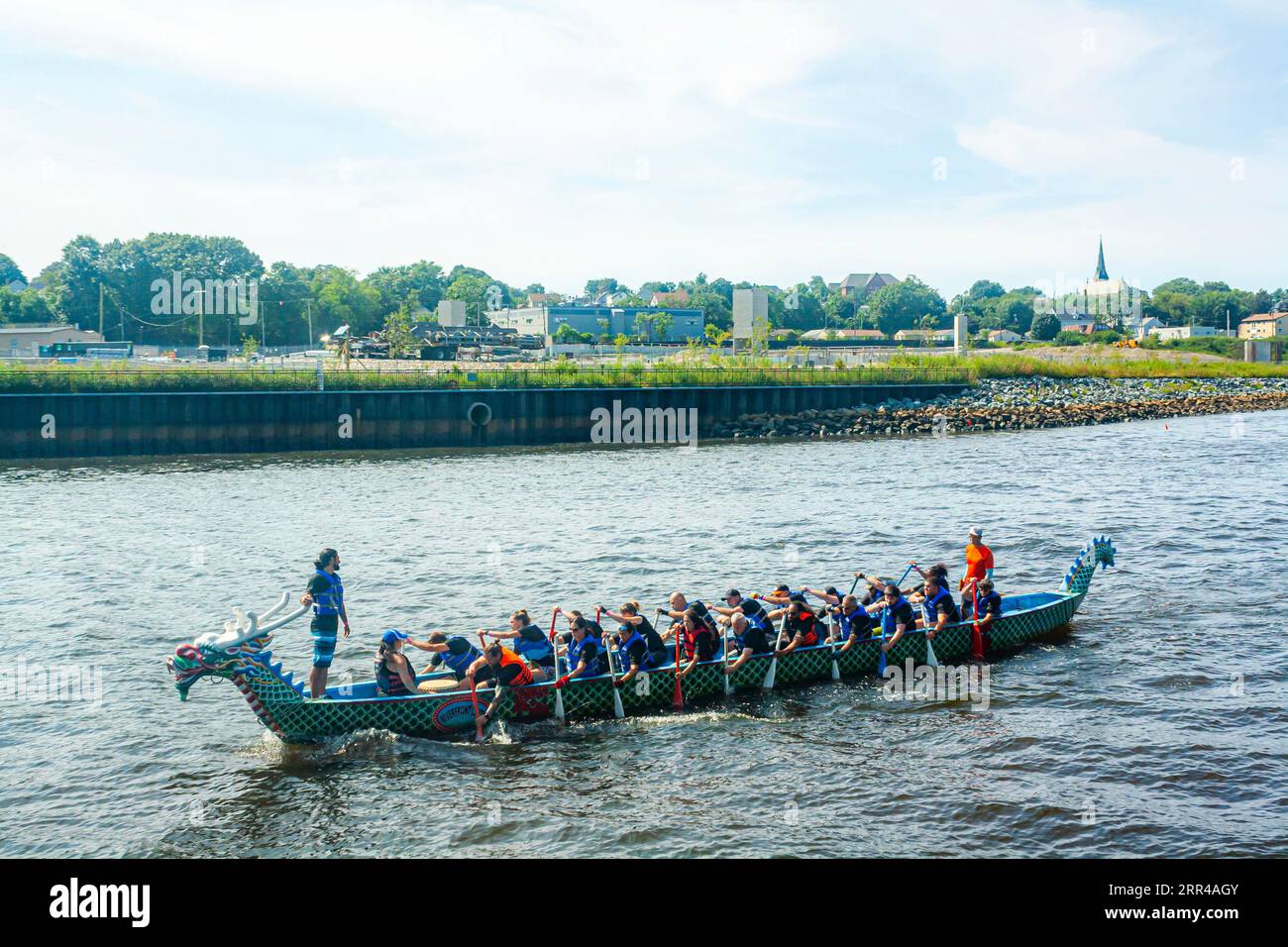 Rhode Island Chinese Dragon Boat Races und Taiwan Day Festival Stockfoto