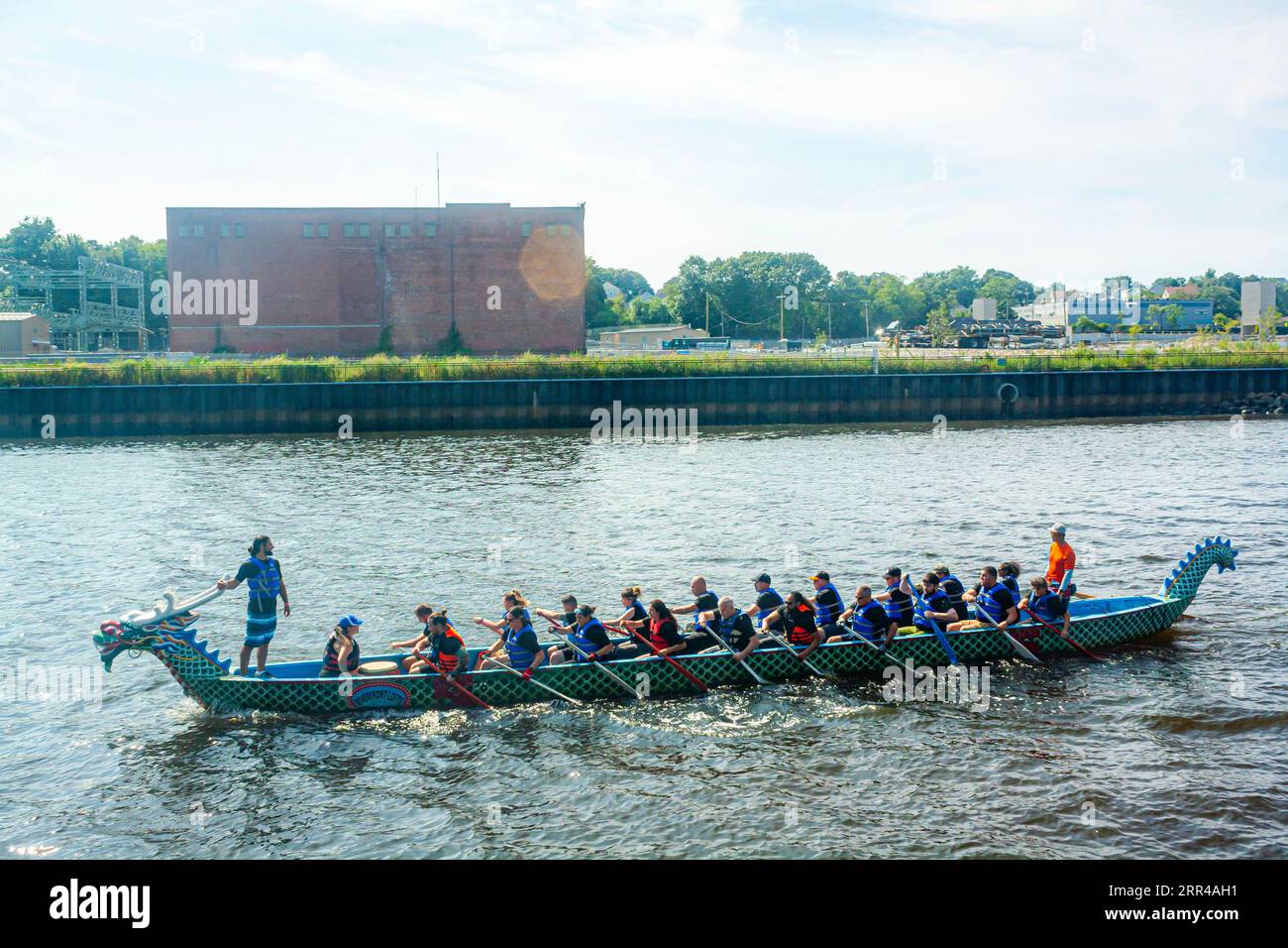 Rhode Island Chinese Dragon Boat Races und Taiwan Day Festival Stockfoto