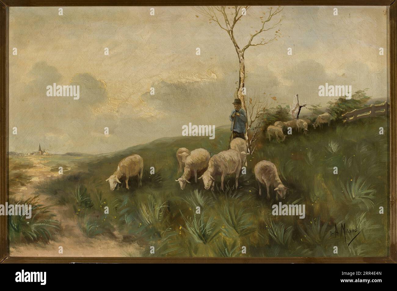 Hirte und Schafe von Anton Mauve Stockfoto