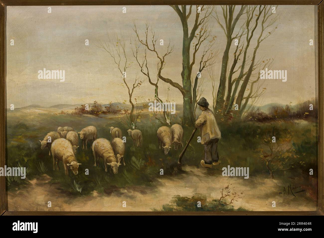 Hirte und Schafe von Anton Mauve Stockfoto