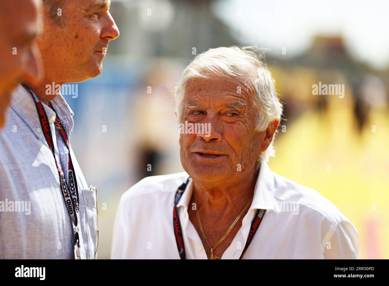 Monza, Italien. September 2023. MONZA, Italien, 3. 2023. September: Giacomo AGOSTINI, ehemaliger italienischer Grand-Prix-Motorradrennfahrer. Vor seinem Spitznamen sammelte er 122 Grand-Prix-Siege und 15 Weltmeistertitel. Parco di Monza, Autodromo, Formel 1, F1, großer Preis von Italien, großer Preis von Italien, GP d'Italie, Motorsport, Formel1, Honorarpflichtiges Foto, gebührenpflichtiges Bild, Copyright © Jun QIAN/ATP Images (QIAN Jun/ATP/SPP) Credit: SPP Sport Press Photo. Alamy Live News Stockfoto