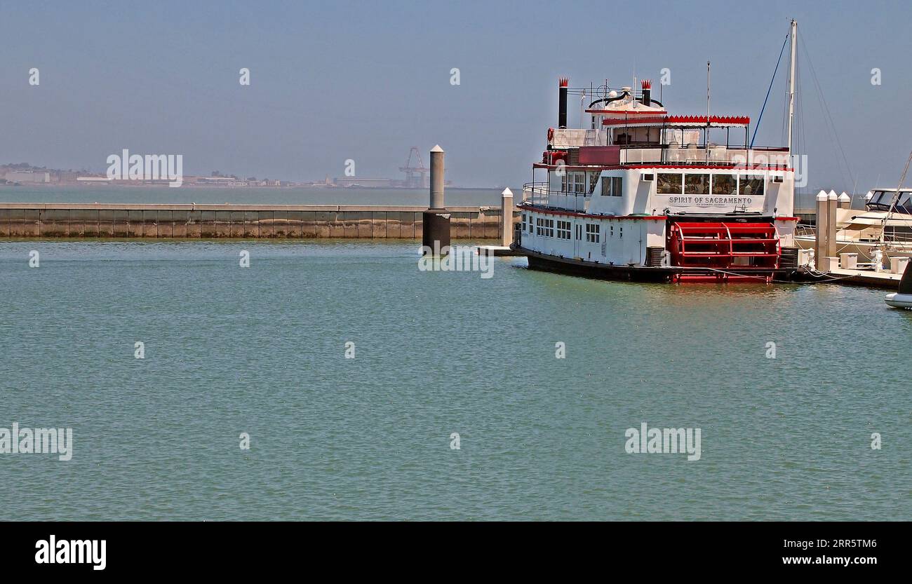 Spirit of Sacramento Flussboot am Oyster Point in South San Francisco, Kalifornien Stockfoto