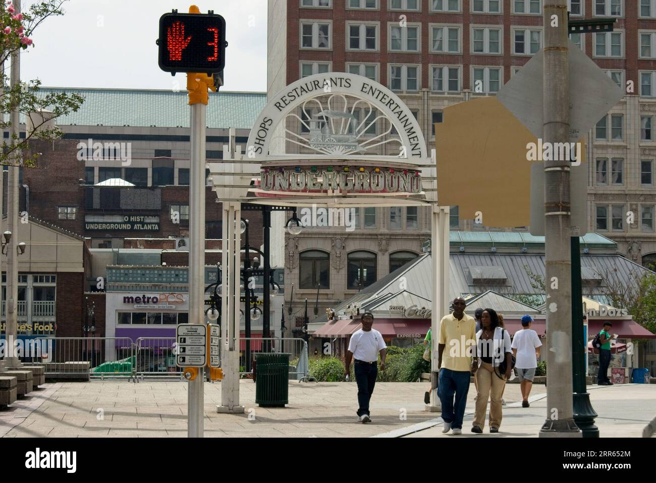 Die Underground Atlanta Georgia Stockfoto