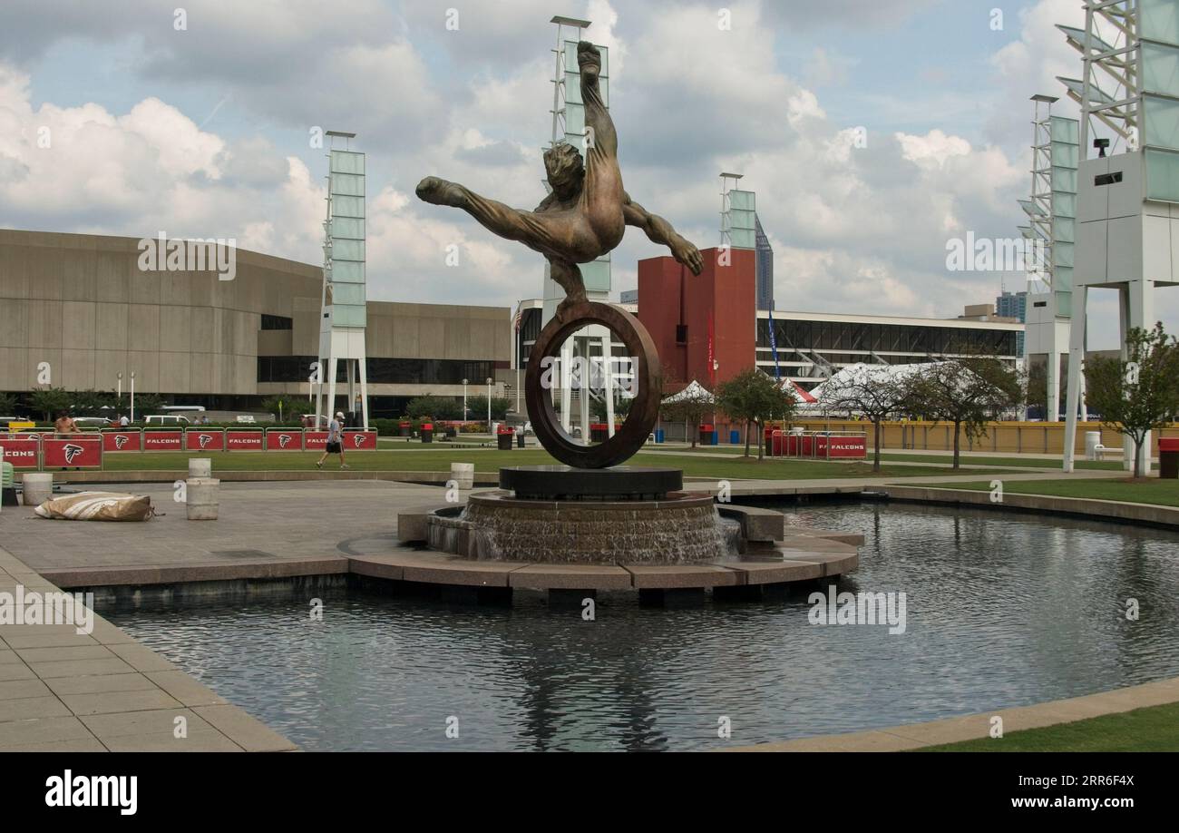Centennial Olympic Park Area Atlanta Georgia Stockfoto
