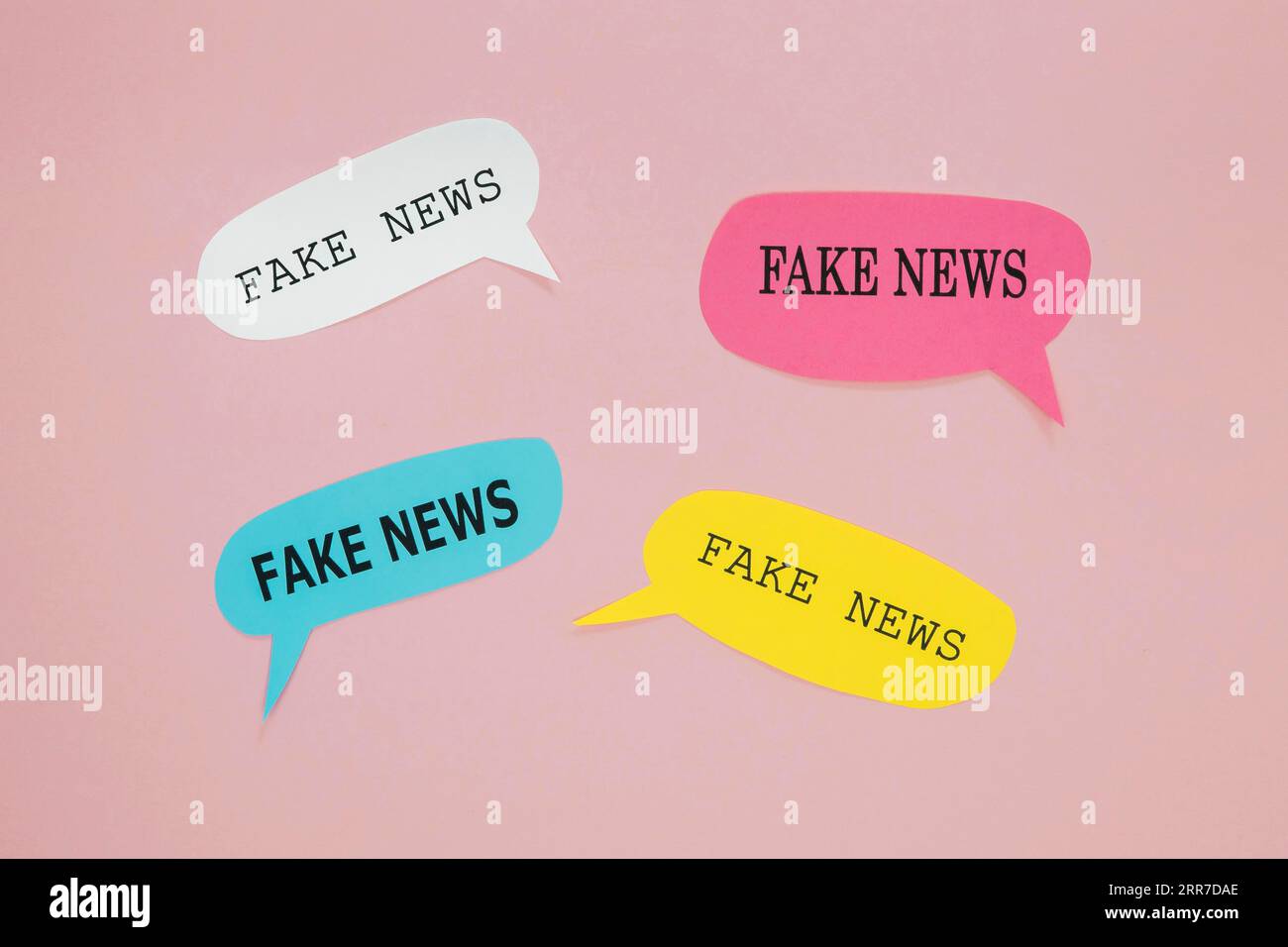 Fake News Speech Bubbles Stockfoto