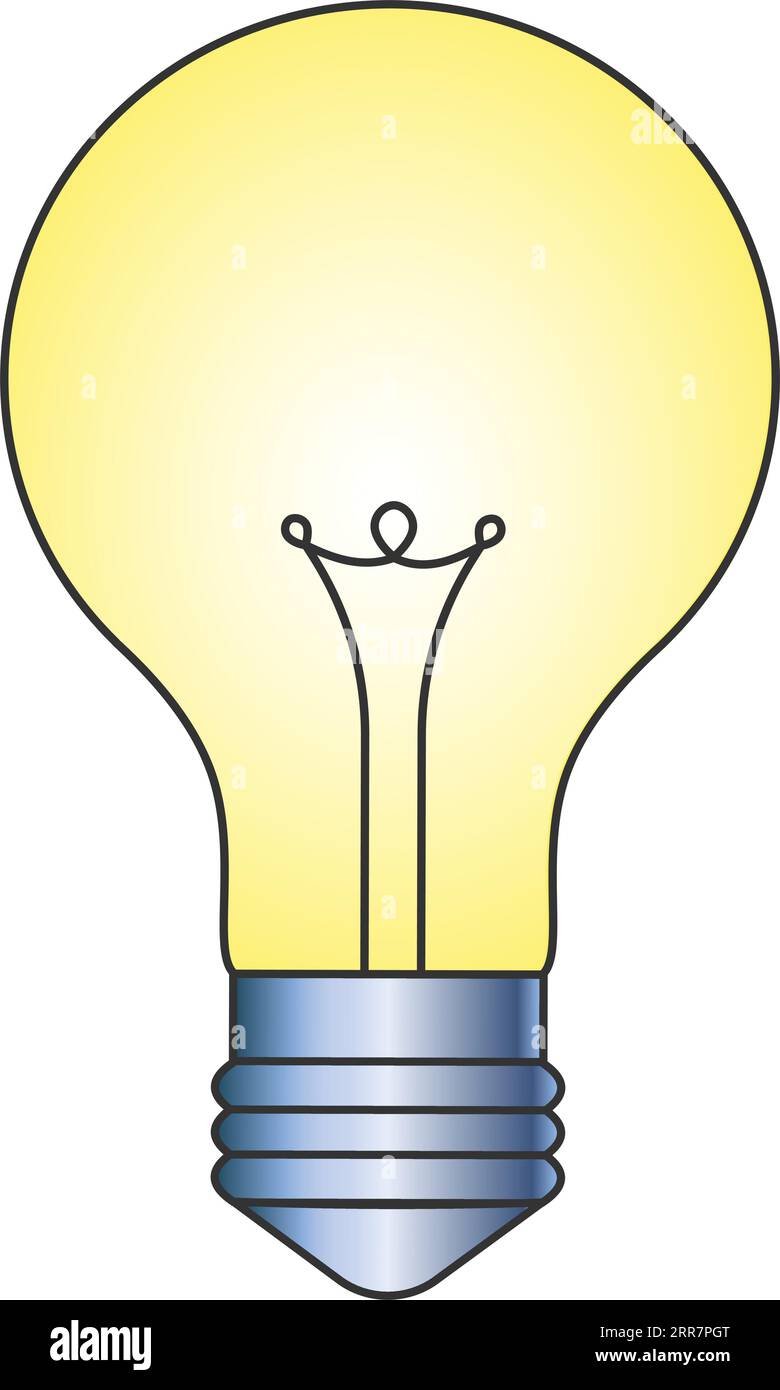 Glühlampensymbol Ideensymbol Vektor-Illustration Stock Vektor