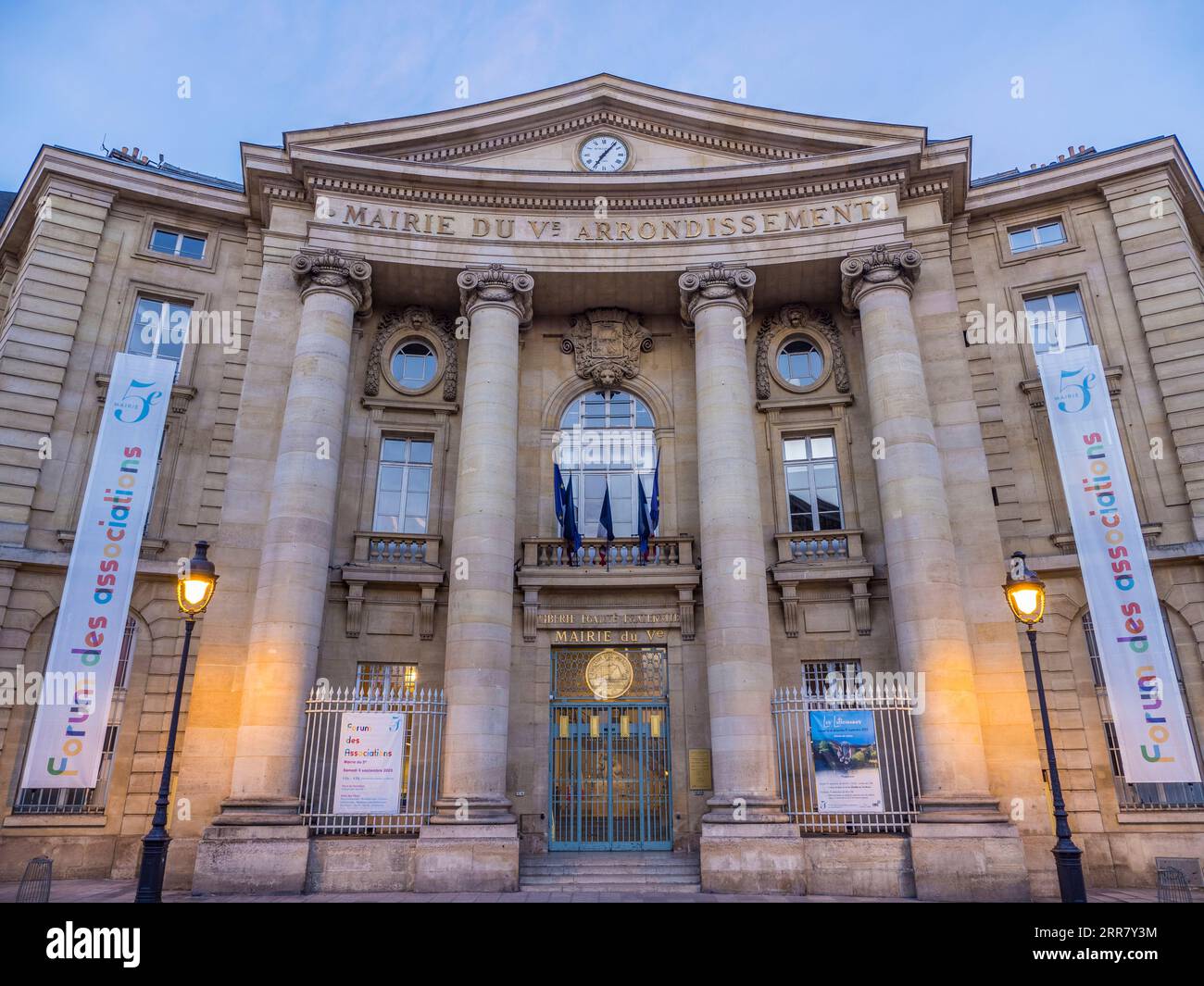 Mairie du 5e Arrondissement, Regierungsgebäude Paris, Rathaus, Paris, Frankreich, Europa, EU. Stockfoto