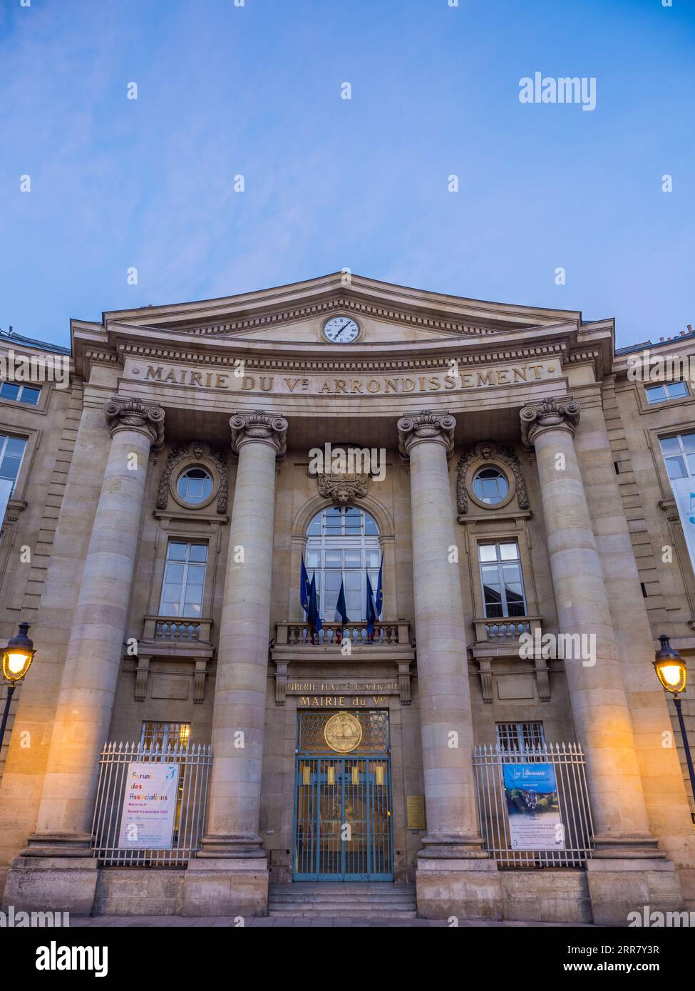 Mairie du 5e Arrondissement, Regierungsgebäude Paris, Rathaus, Paris, Frankreich, Europa, EU. Stockfoto