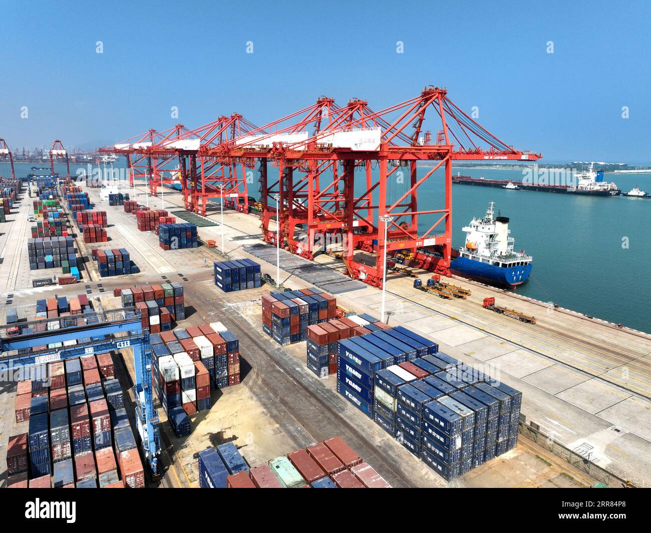 LIANYUNGANG, CHINA SEPTEMBER 7,2023 Ein allgemeiner Überblick über