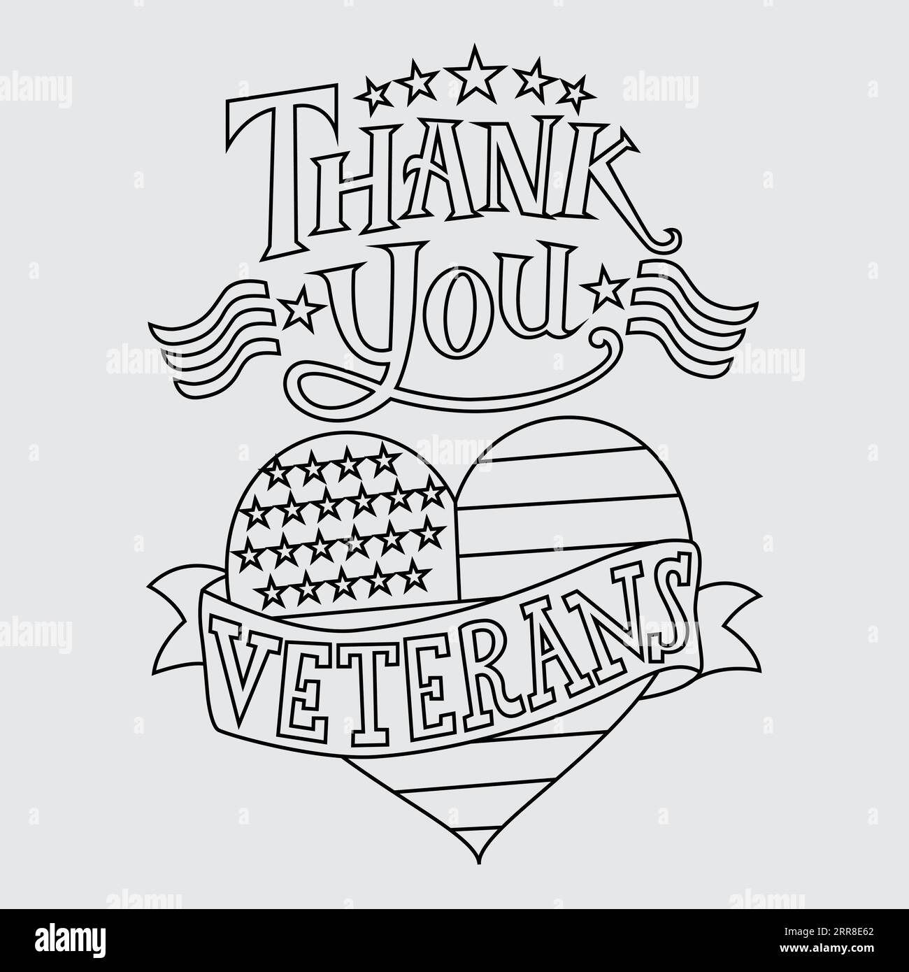 Free Vector Flat Veterans Day T-Shirt und Illustration Design Stock Vektor
