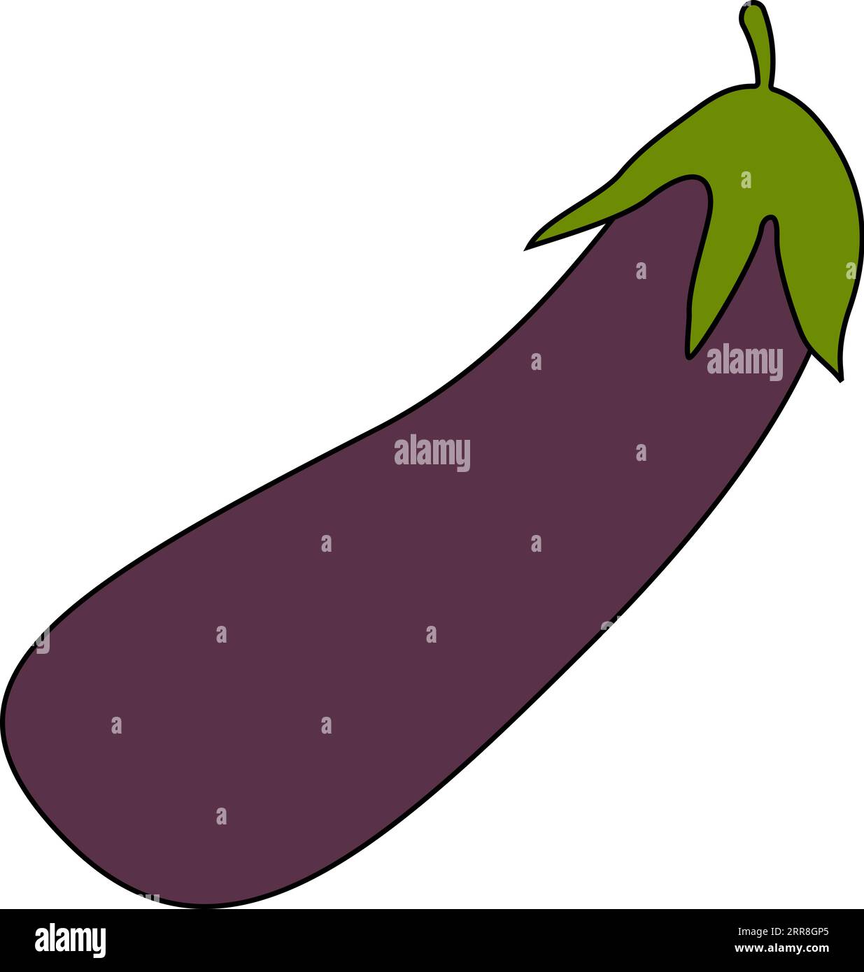Auberginen-Symbol, Zeichen purpurrote Gemüseauge Stock Vektor