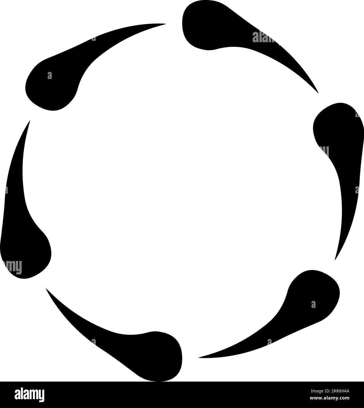 Symbole Konzept Torsionsdrehung, Vektorgruppe Kreise wiederverwerten, aktualisieren Stock Vektor