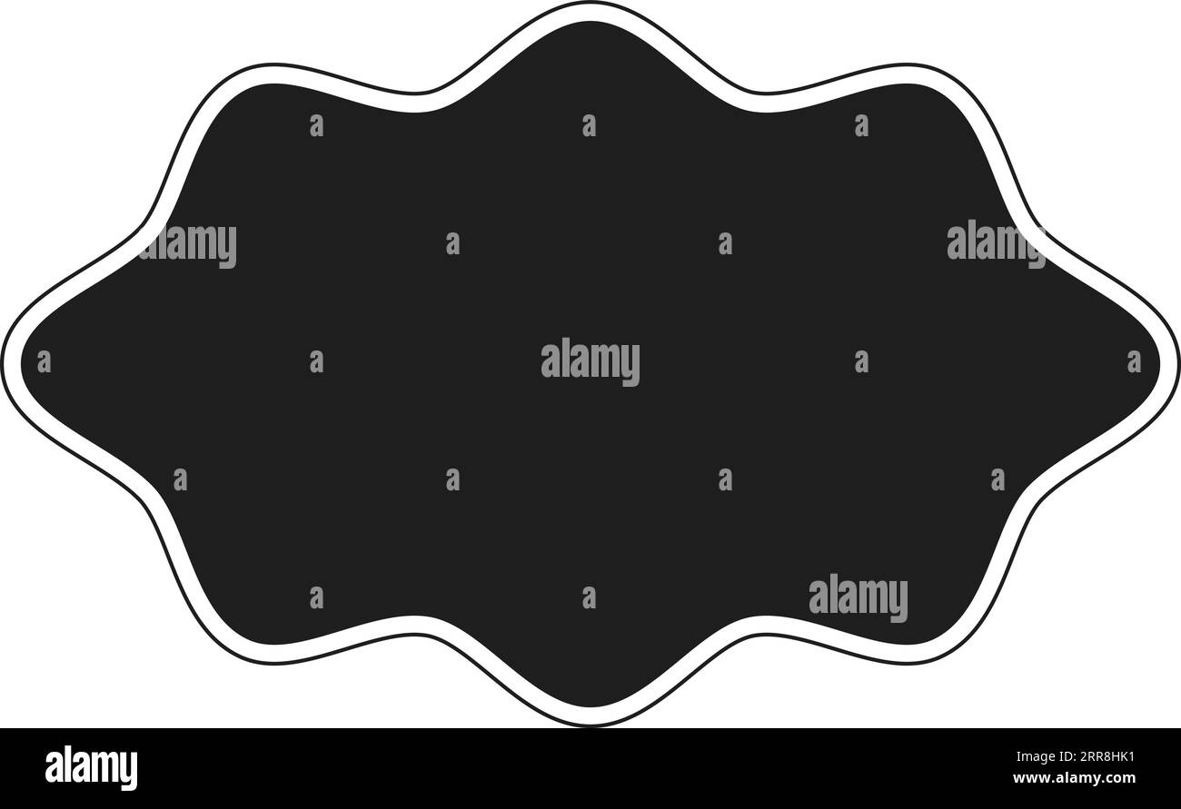 Sunburst-Label-Abzeichen 8 Wave Starburst-Promo-Schlagaufkleber Stock Vektor