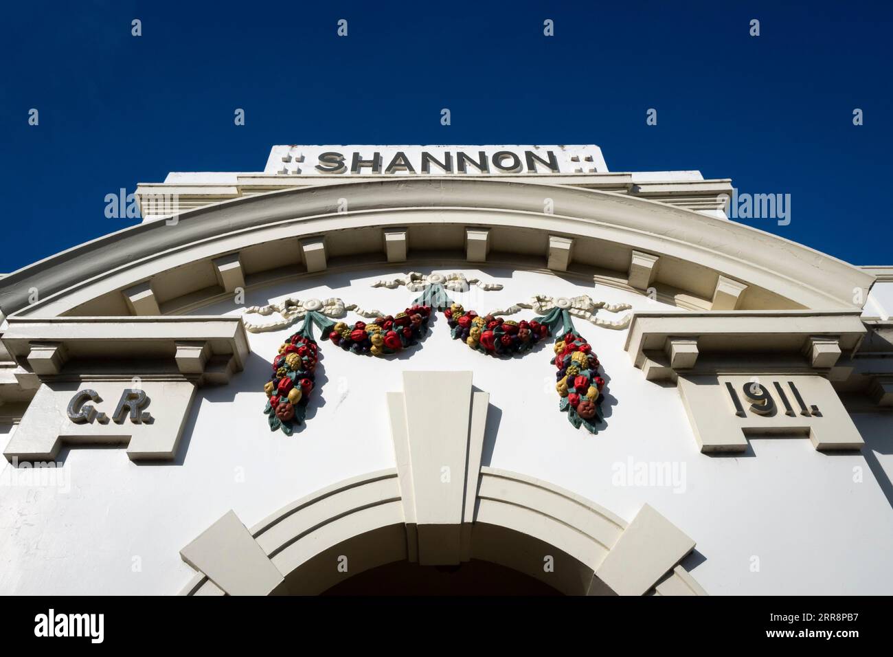 Old Post Office Building, Shannon, Horowhenever, North Island, Neuseeland Stockfoto