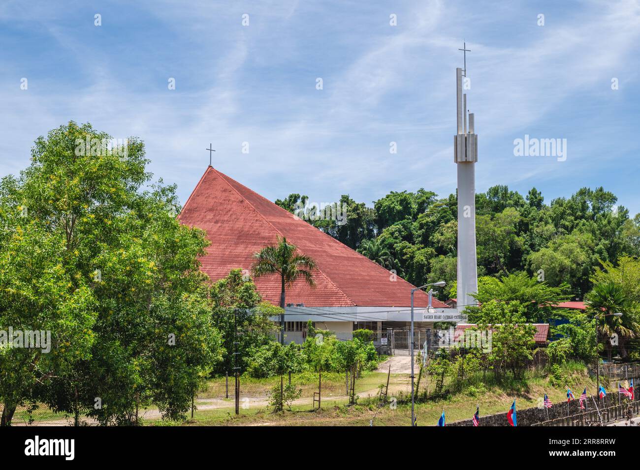 Sacred Heart Cathedral, erbaut 1979, befindet sich in Kota Kinabalu, Sabah, Ost-Malaysia Stockfoto