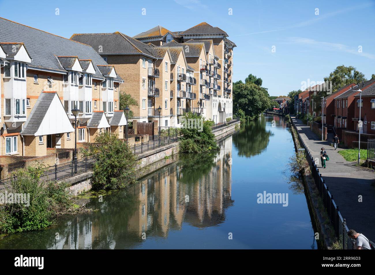 Harry Tee CT entlang des River Kennet von der King's Road Bridge, Reading, West Berkshire, England, Vereinigtes Königreich, Europa Stockfoto