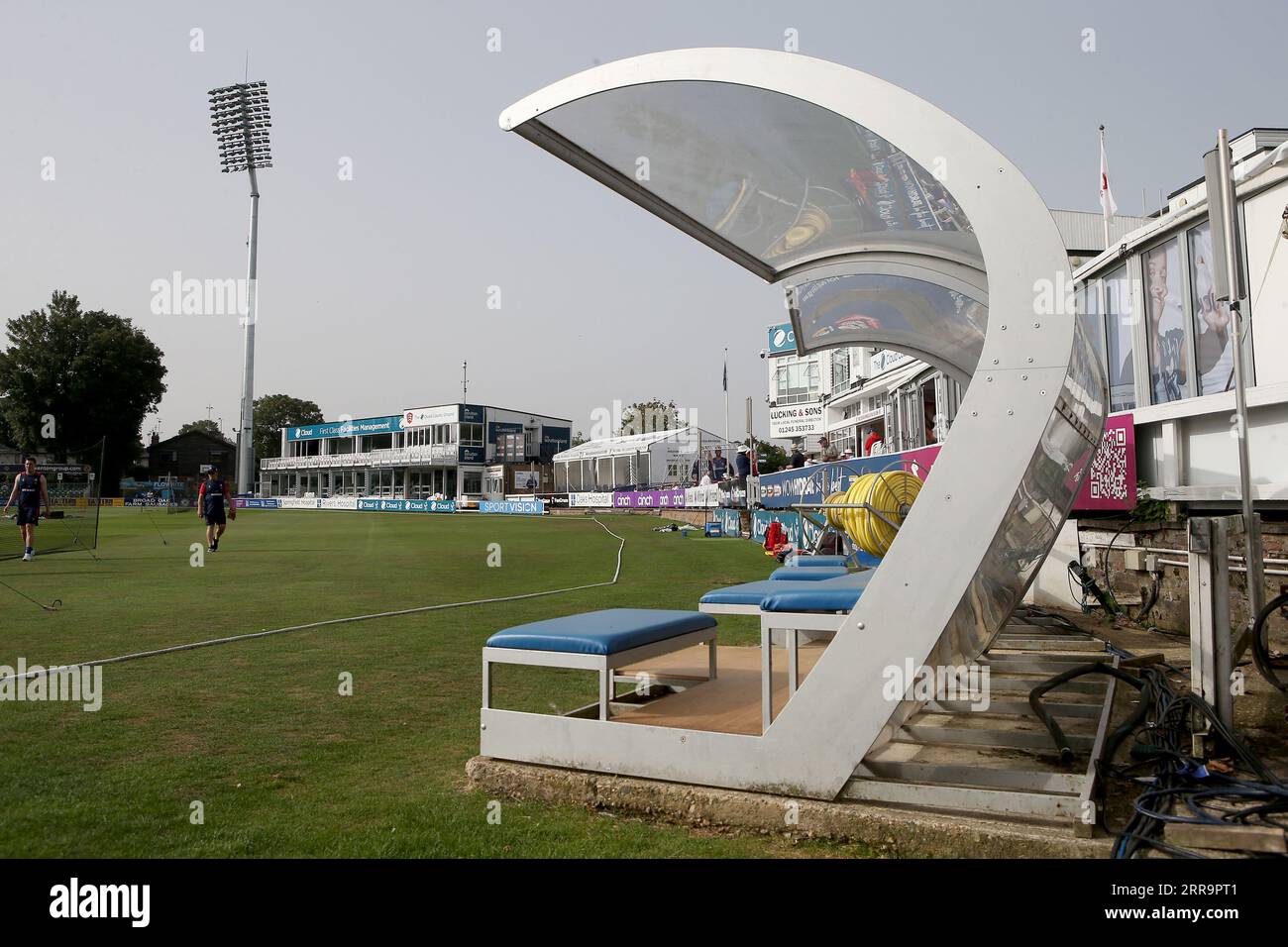 Allgemeine Sicht auf den Boden vor Essex CCC vs Middlesex CCC, LV Insurance County Championship Division 1 Cricket auf dem Cloud County Ground am 6 Stockfoto