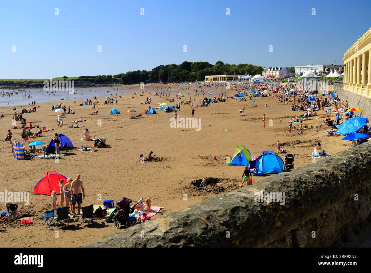 Beach, Whitmore Bay, Barry Island, Vale of Glamorgan, South Wales, UK. Stockfoto