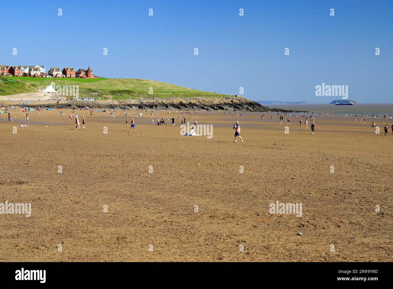 Beach, Whitmore Bay, Barry Island, Vale of Glamorgan, South Wales, UK. Stockfoto