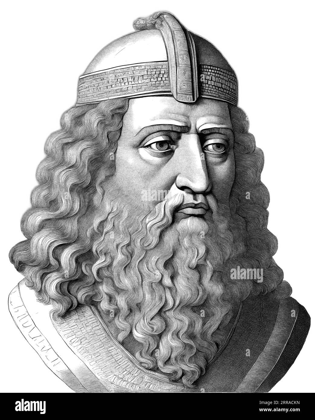 Nebukadnezar II., König des Neobabylonischen Reiches Stock Vektor