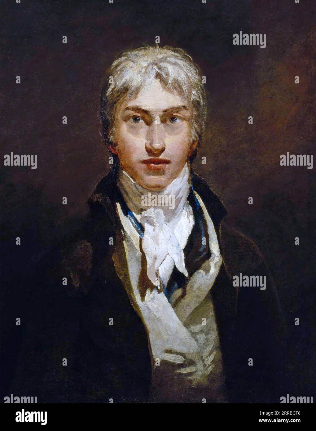 J.W.M. TURNER (1775–1851) englischer romantischer Maler. Selbstporträt um 1799. Stockfoto