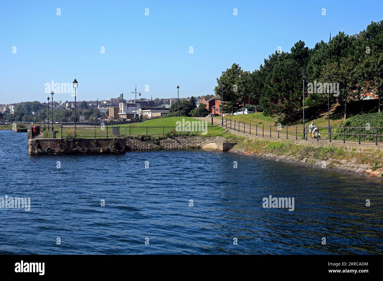 Die erhaltenen Old Docks, Barry Island, September 2023. cym Stockfoto