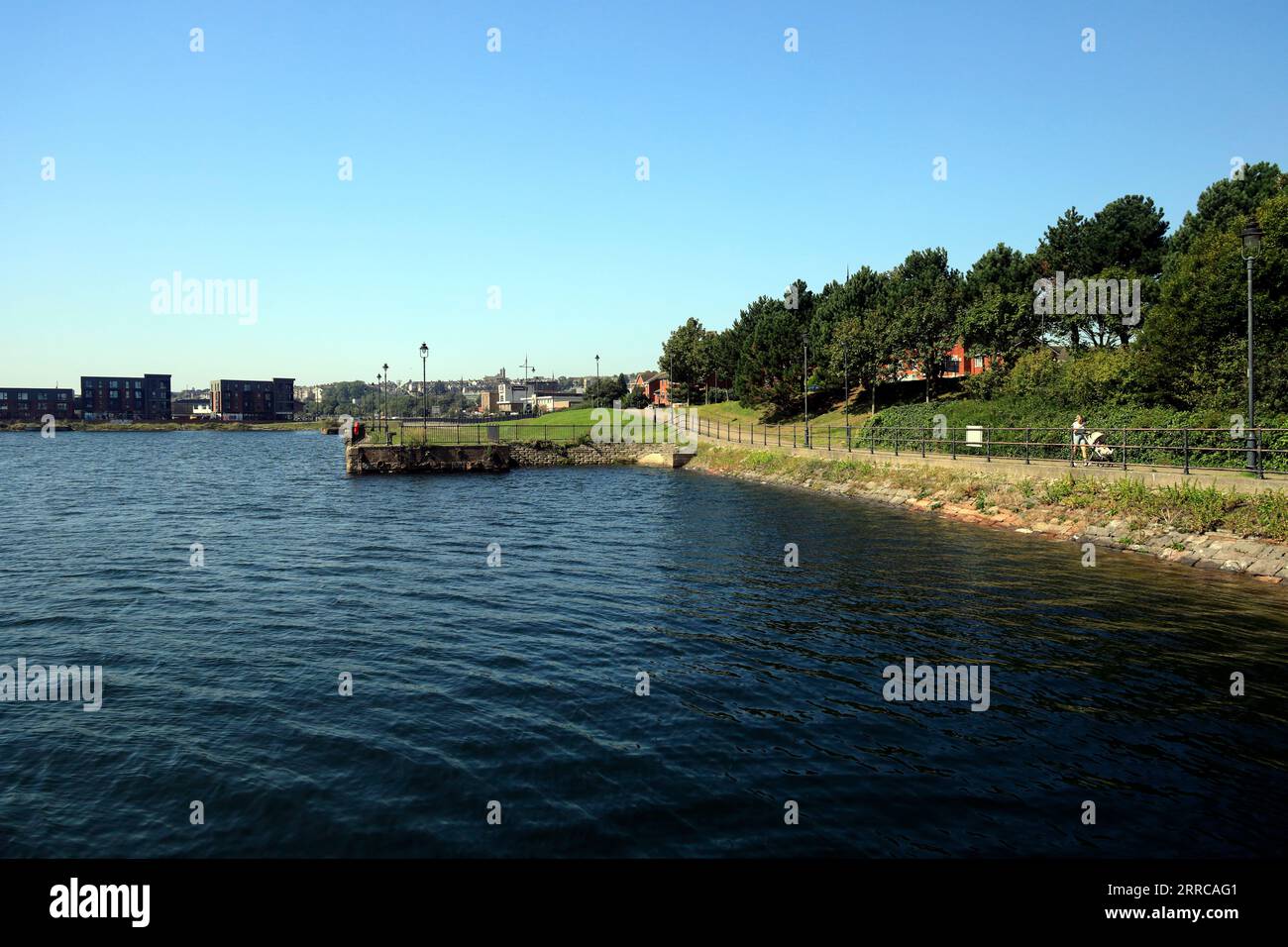 Teile der alten Docks, Barry Island, September 2023. cym Stockfoto