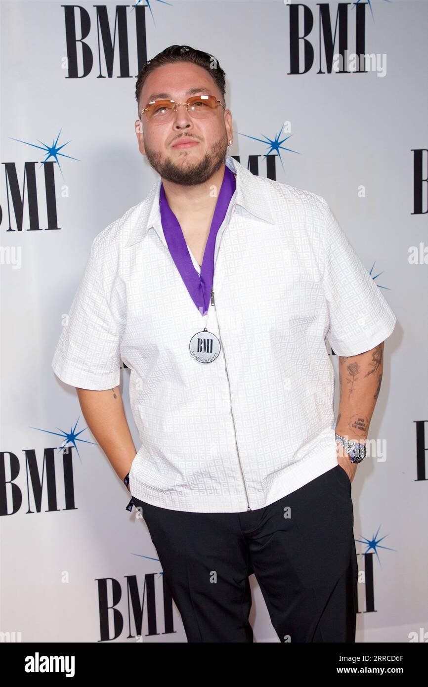 Miami, USA. September 2023. MIAMI BEACH, FLORIDA - 6. SEPTEMBER: Angel Lopez nimmt am 6. SEPTEMBER 2023 in Miami Beach, Florida, an den BMI R&B/Hip-Hop Awards 2023 im LIV Nightclub im Fontainebleau Miami Teil. (Foto: Rolando Rodriguez/SIPA USA) Credit: SIPA USA/Alamy Live News Stockfoto