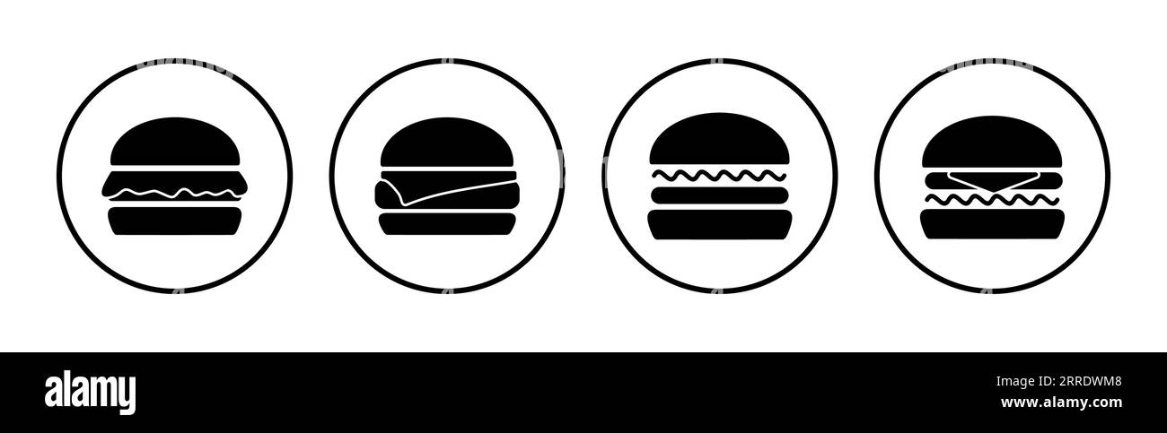 Vektor des Burger-Symbols. hamburger Logo-Symbol. Fast-Food-Symbol Stock Vektor Vektor des Burger-Symbols. hamburger Logo-Symbol. Fast-Food-Symbol Stock Vektor