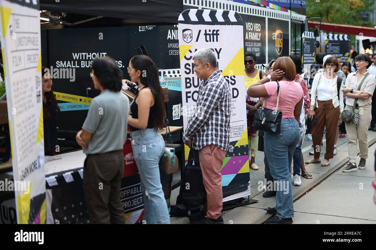 Toronto, Kanada. September 2023. Atmosphäre während des Toronto International Film Festival 2023 auf der TIFF Bell Lightbox am 7. September 2023 in Toronto, Ontario. Foto: PICJER/imageSPACE Credit: Imagespace/Alamy Live News Stockfoto